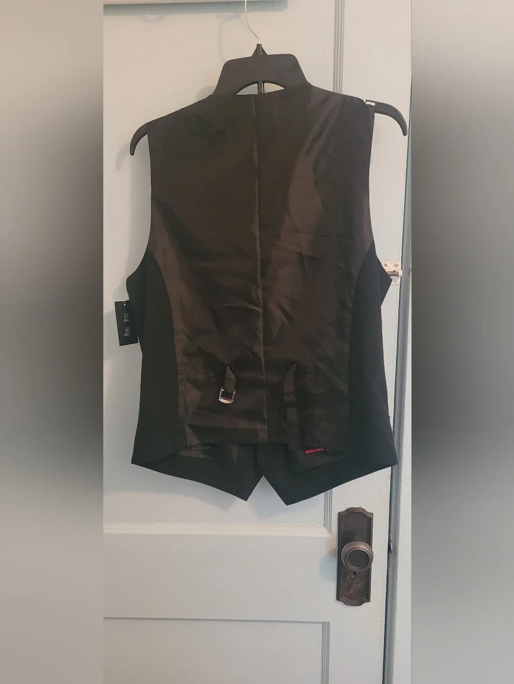 jf j.ferrar Black Men's Tailored Dress Vest